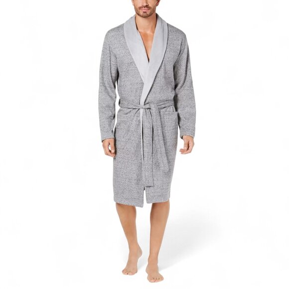 Ugg Men's Luxury Robe Pockets Grey Men's Size XL/XXL Heavyweight Thermal Warm - Picture 1 of 13